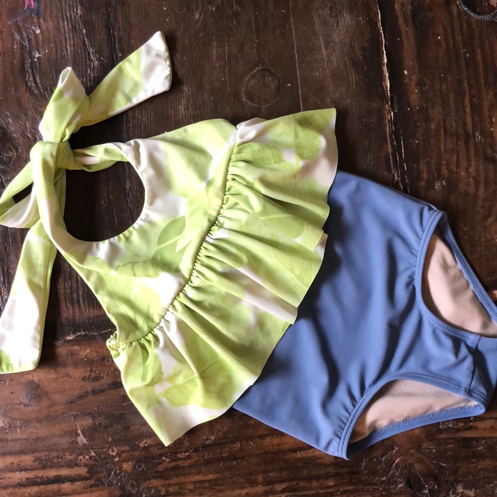 Kortni jeane high waisted Toddler bathing suit